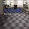 economic pp with stripe design carpet tile, strip pattern carpet tiles 100%pp 028